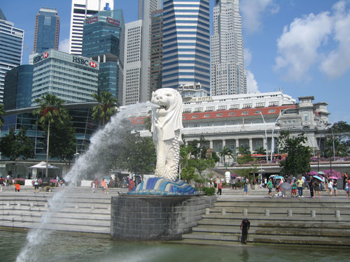 マーライオン公園 シンガポール